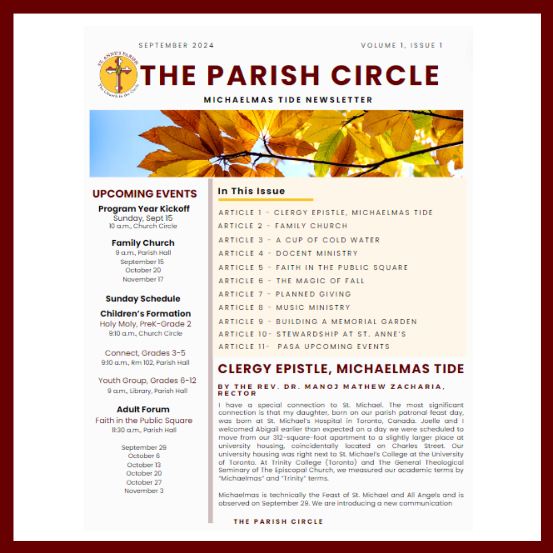 St. Anne's Introduces “The Parish Circle”