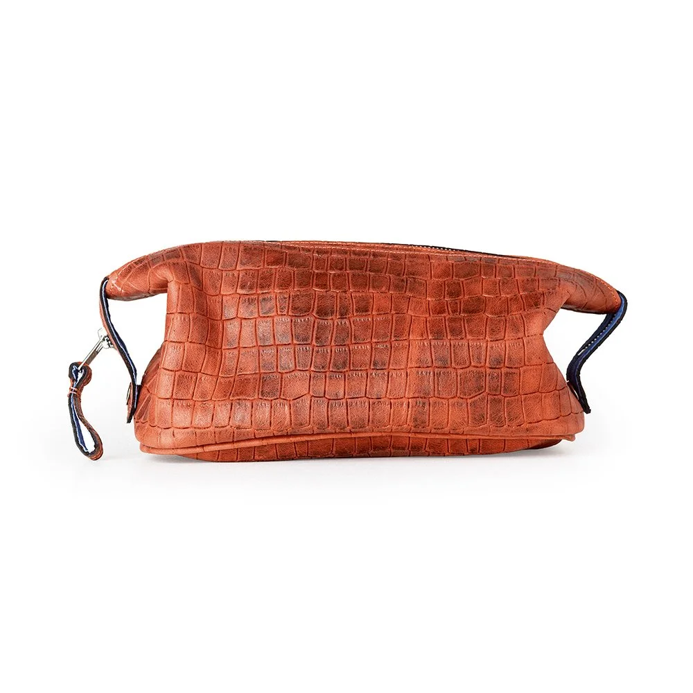 PLOWDEN & FALLOW | HORACIO WASH BAG | ORANGE