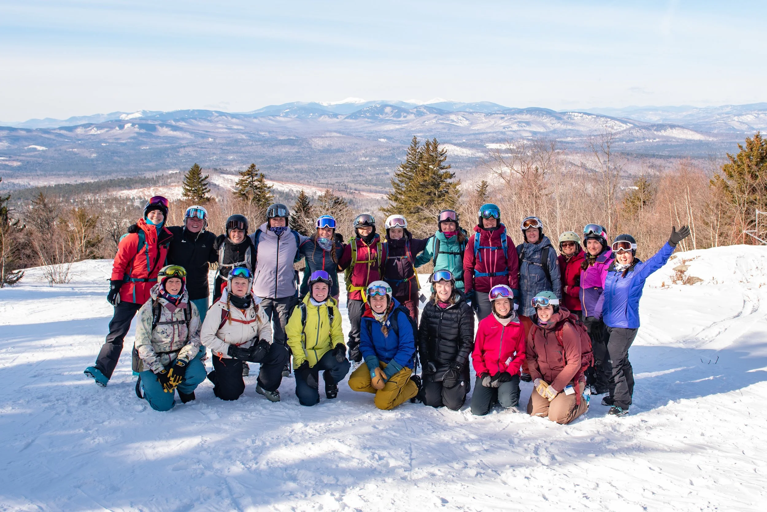 Inclusive Ski Touring participants on the uphill