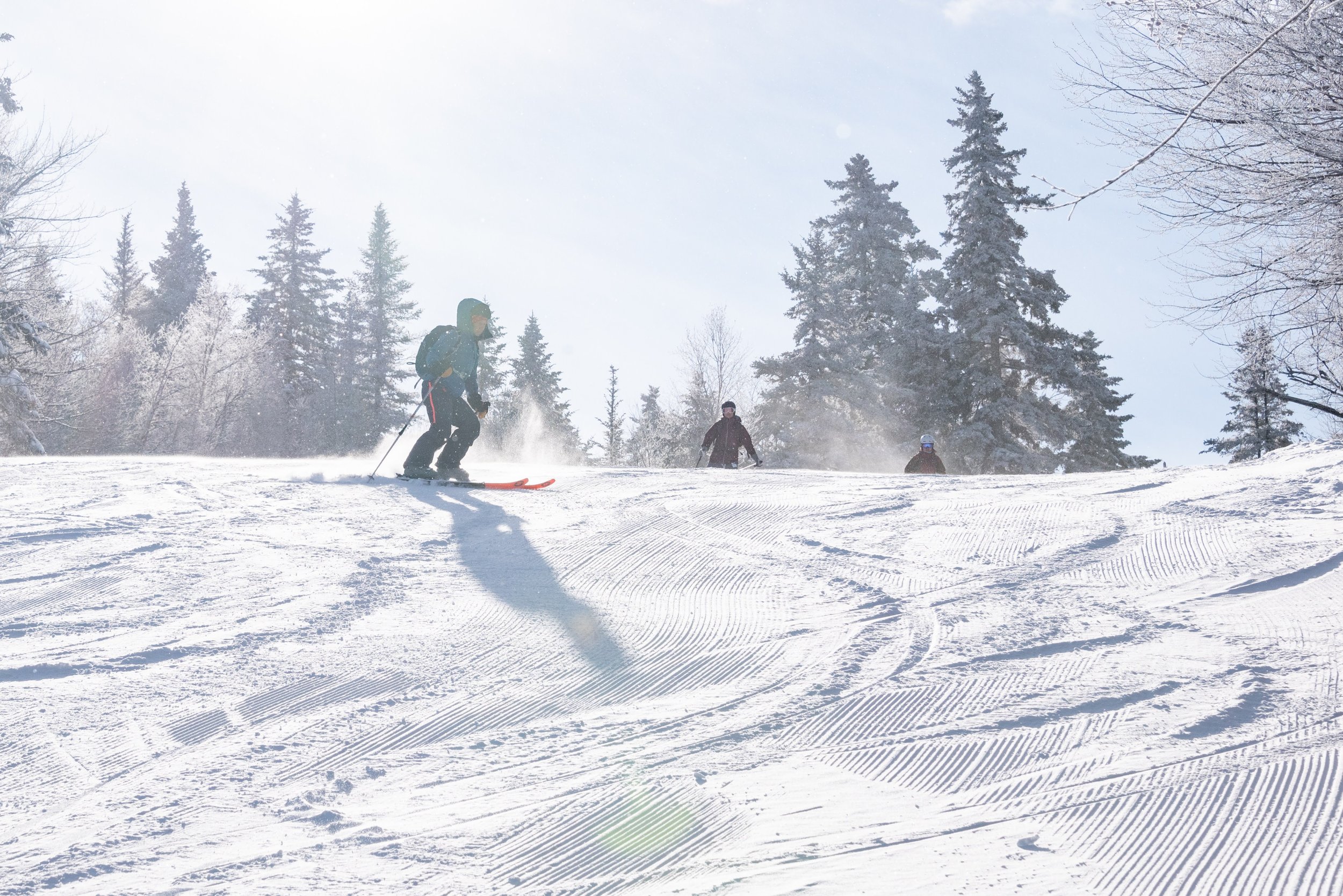 Inclusive Ski Touring participants on the uphill