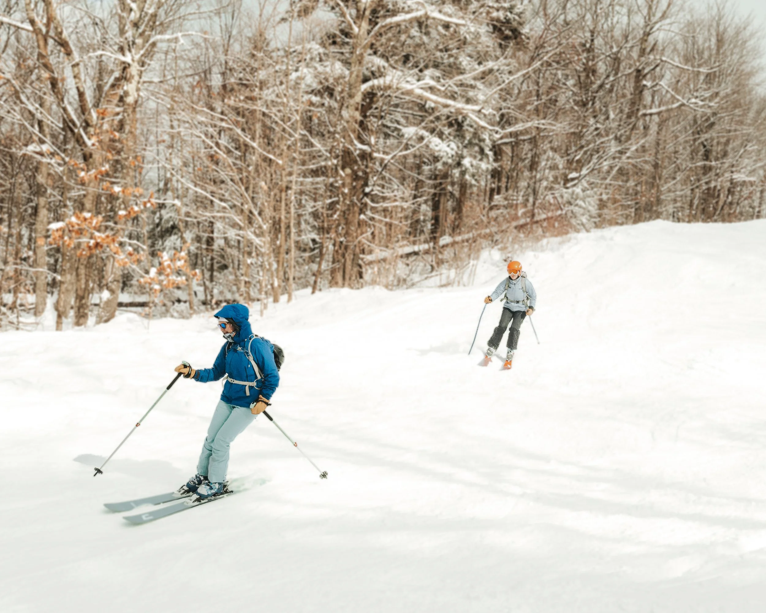 Inclusive Ski Touring participants on the uphill