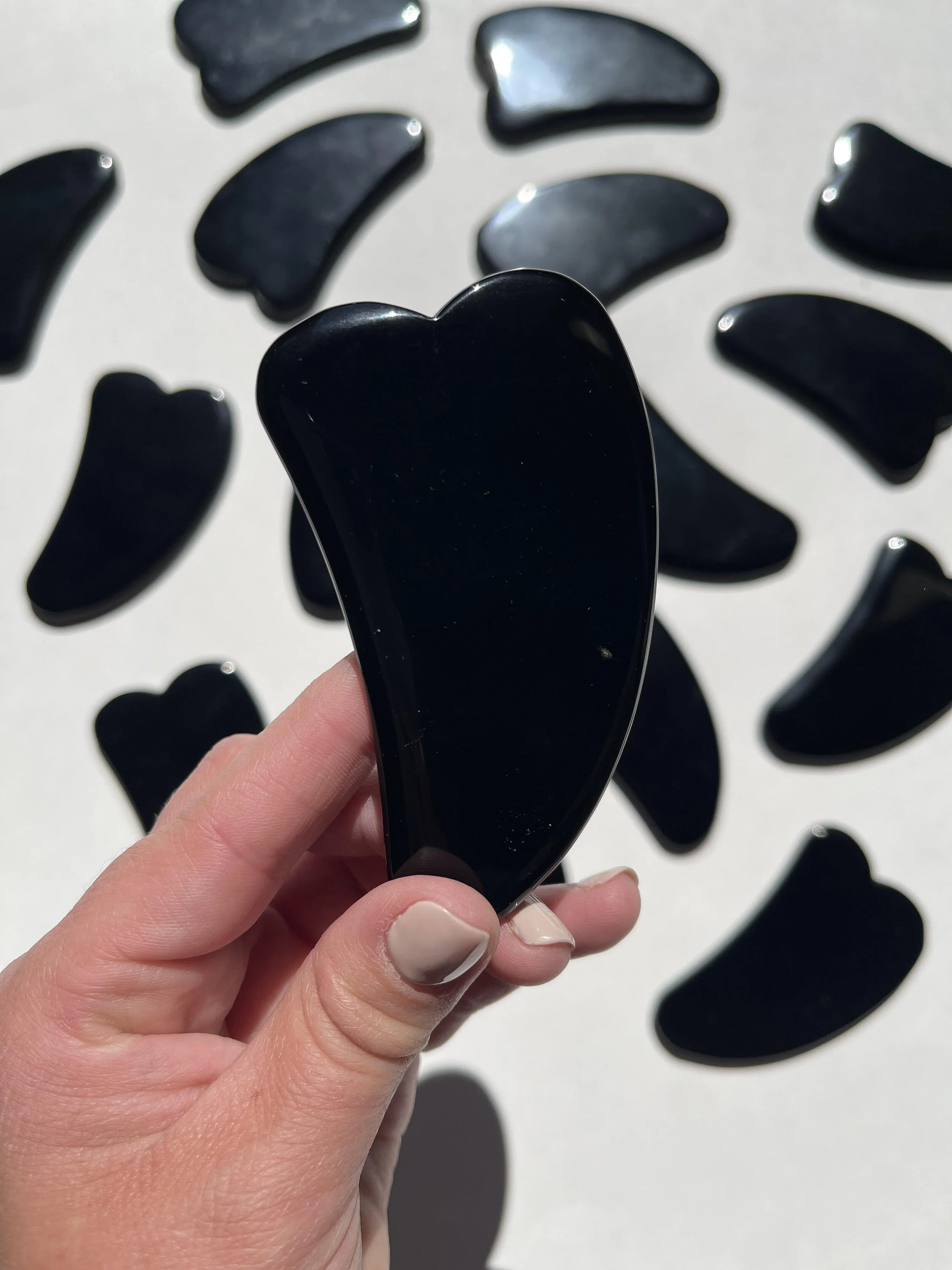 Black Obsidian Gua Sha — The Golden Line Spiritual Studio