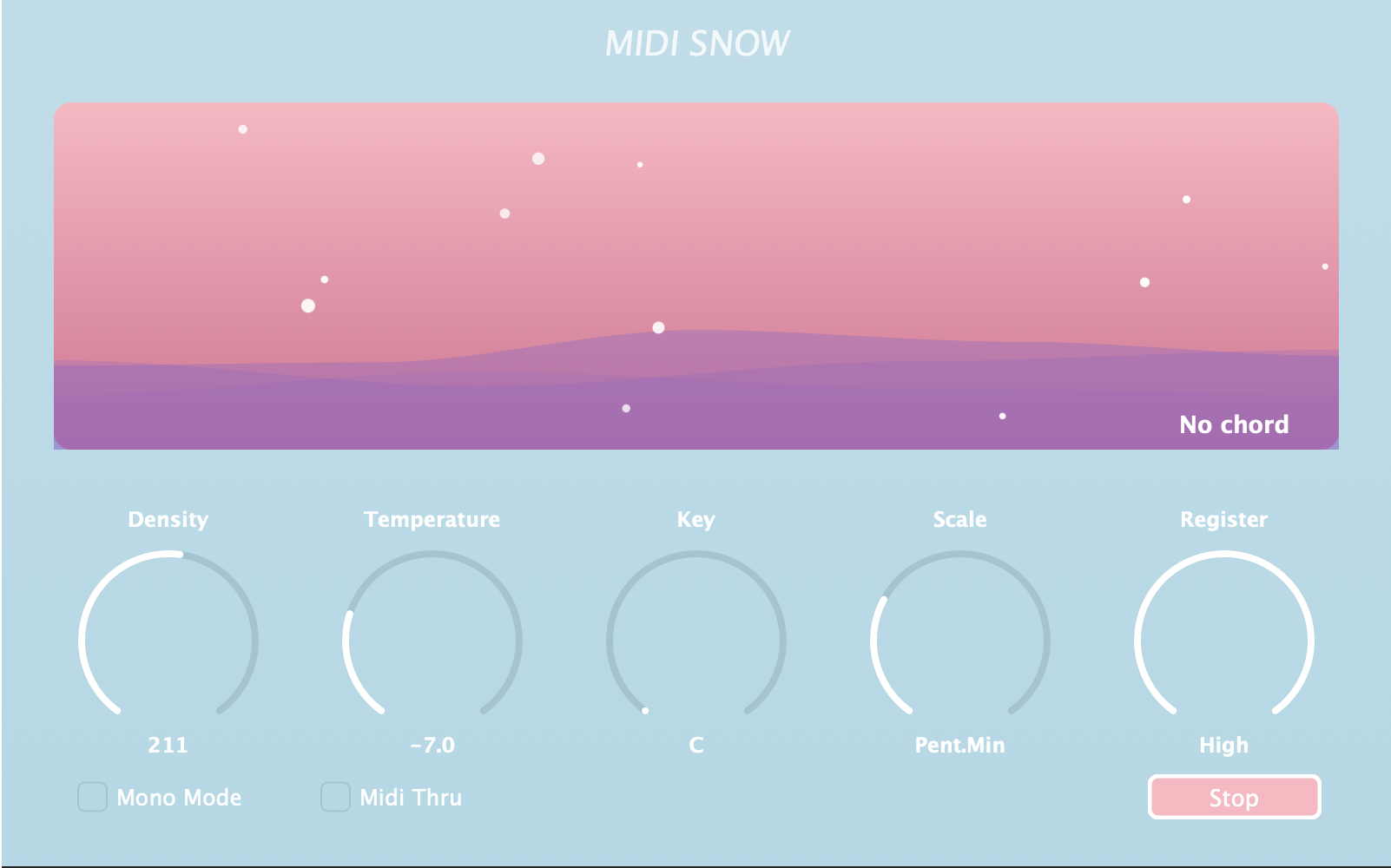 MIDI SNOW Generative Sequencer