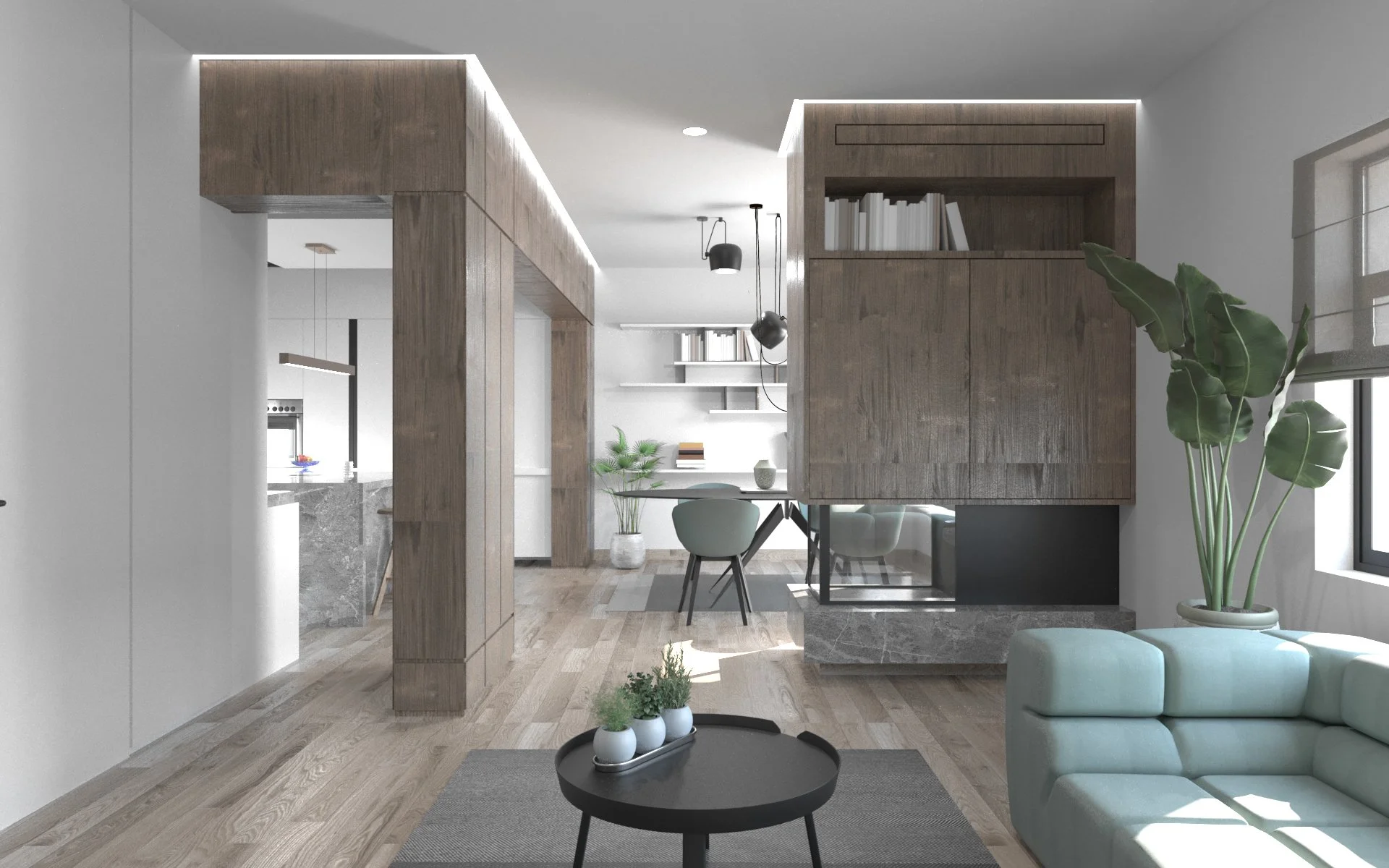 Interior Design_Twin Apartments 120r.m_Ilion