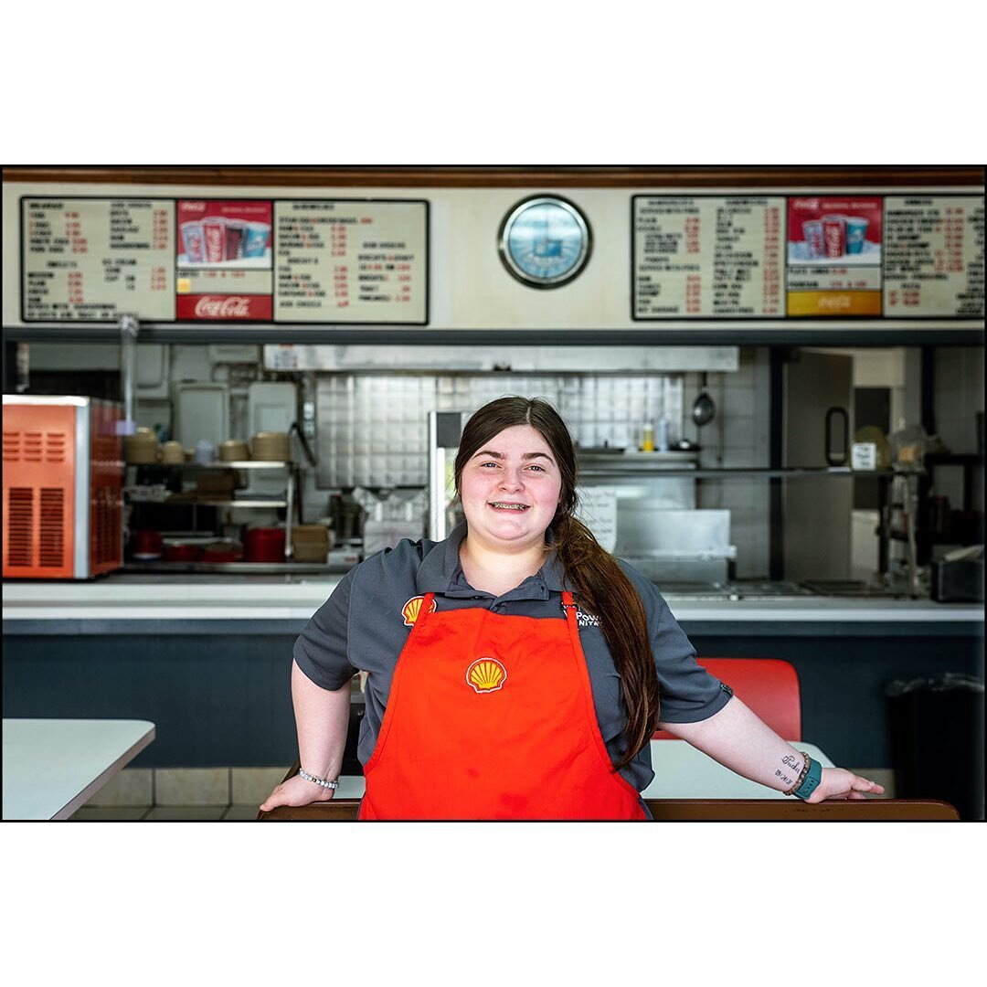 The Buckhorn&mdash;Lottie, Louisiana. 
Gas + cafe + bar + daiquiri drive-thru.
17-year-old Destiny McCrory cooked lunch. Her sister comes in to cook dinner.
#gasstationfood