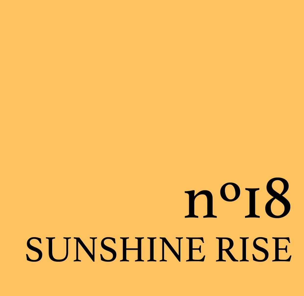 N&deg;18 SUNSHINE RISE 🌞
Kom helemaal in de summer vibe met sunshine rise!