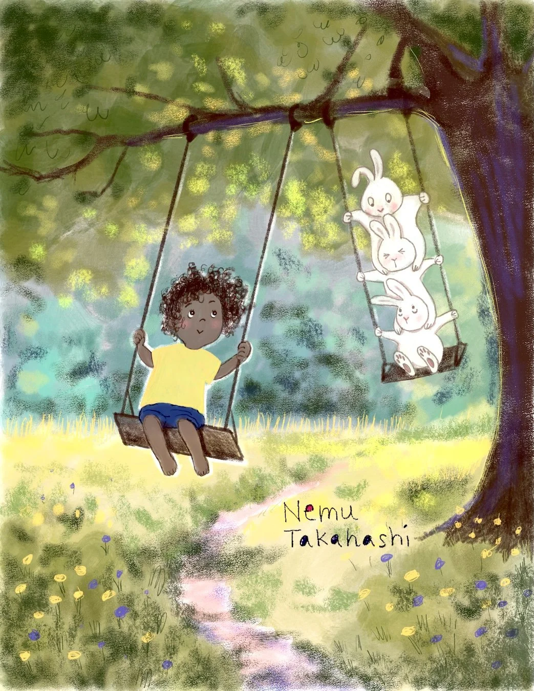 Swing illustration by Nemu Takahashi