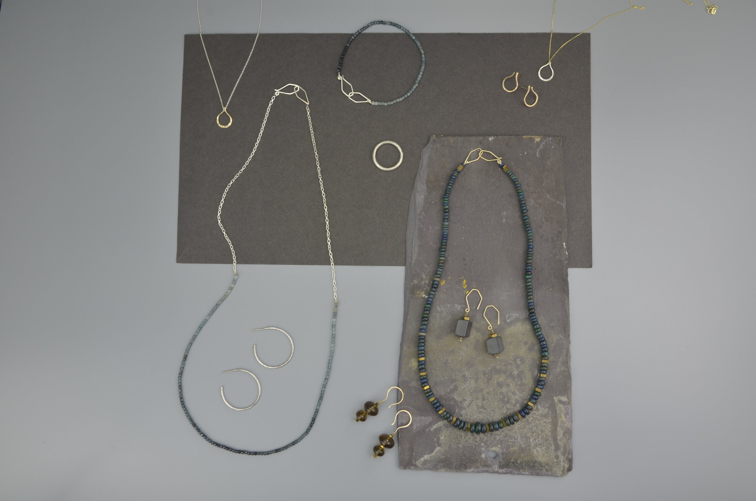 Margaret Howell Hammered hoop earrings
