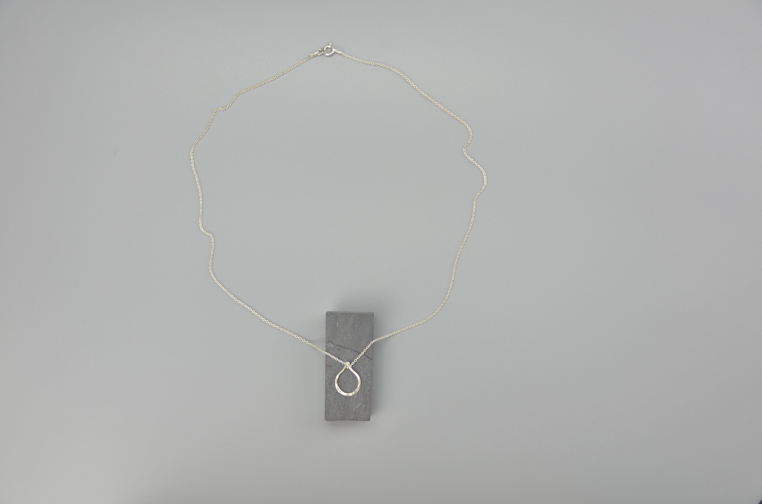 Margaret Howell Hammered teardrop pendant