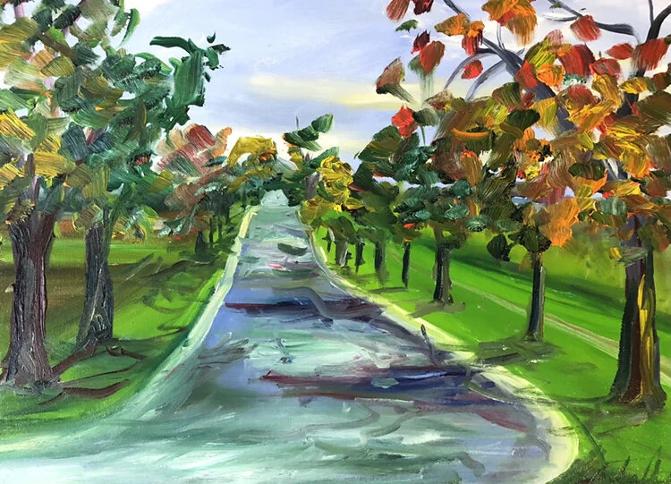 Lyle and Christine. 12"x16" oil.