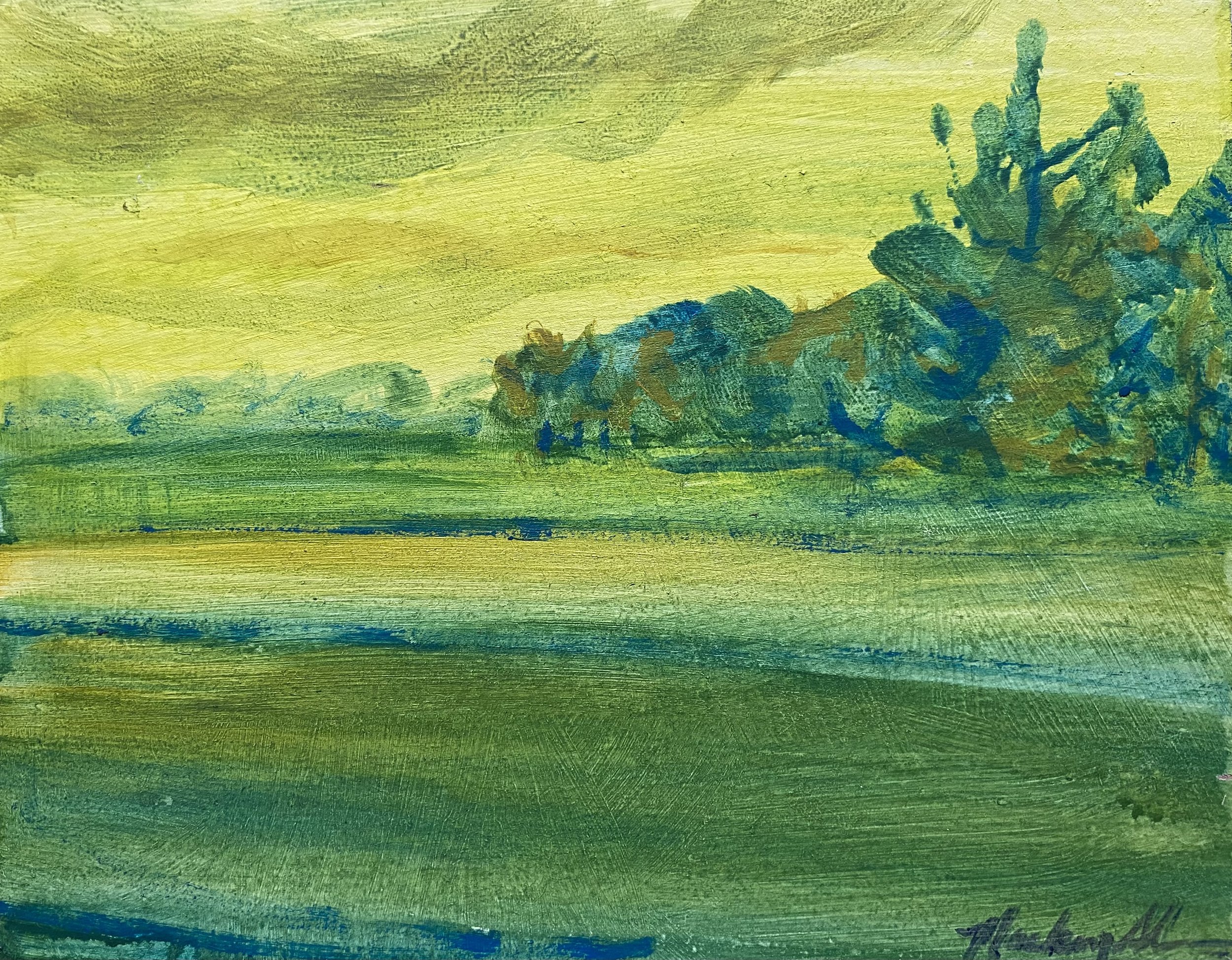 a warning. 8"x10" acrylic.