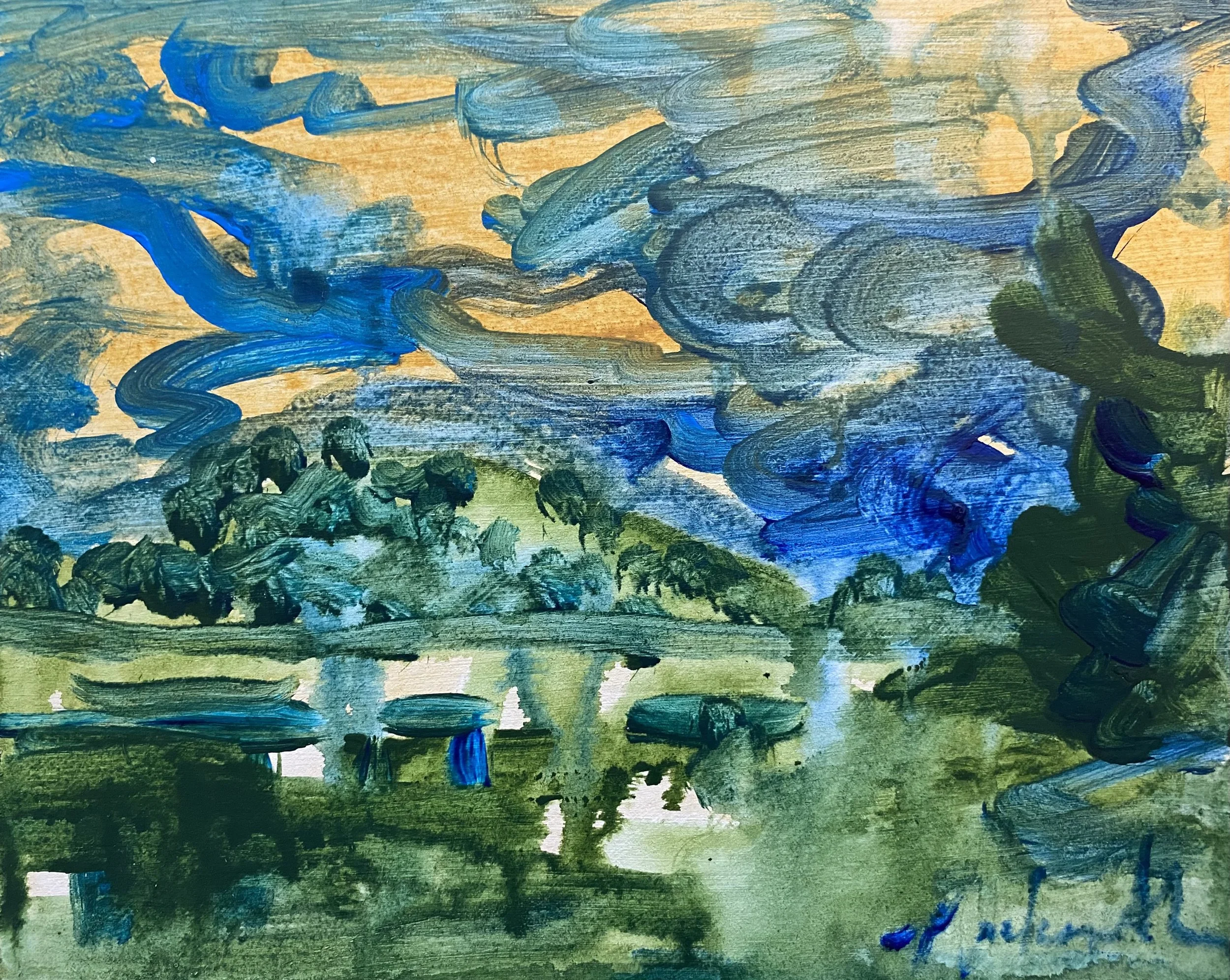 Sunday's Summer. 8"x10" acrylic.