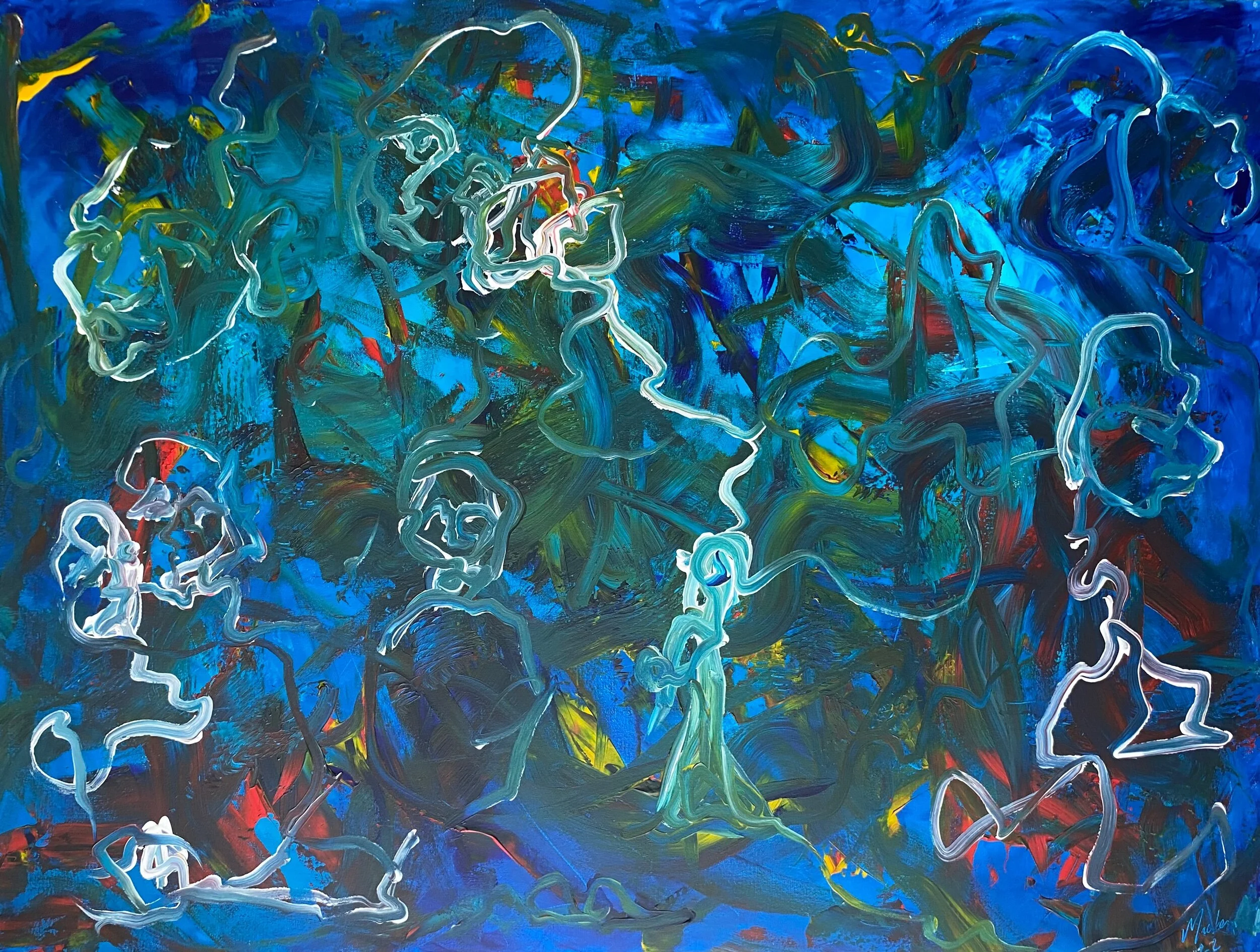 Calling. 36"x48" acrylic