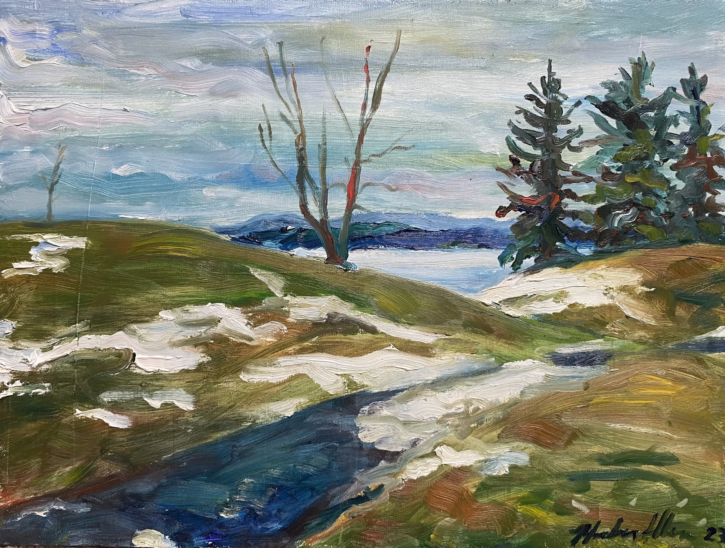 January 1. 12"x16" oil. 2023