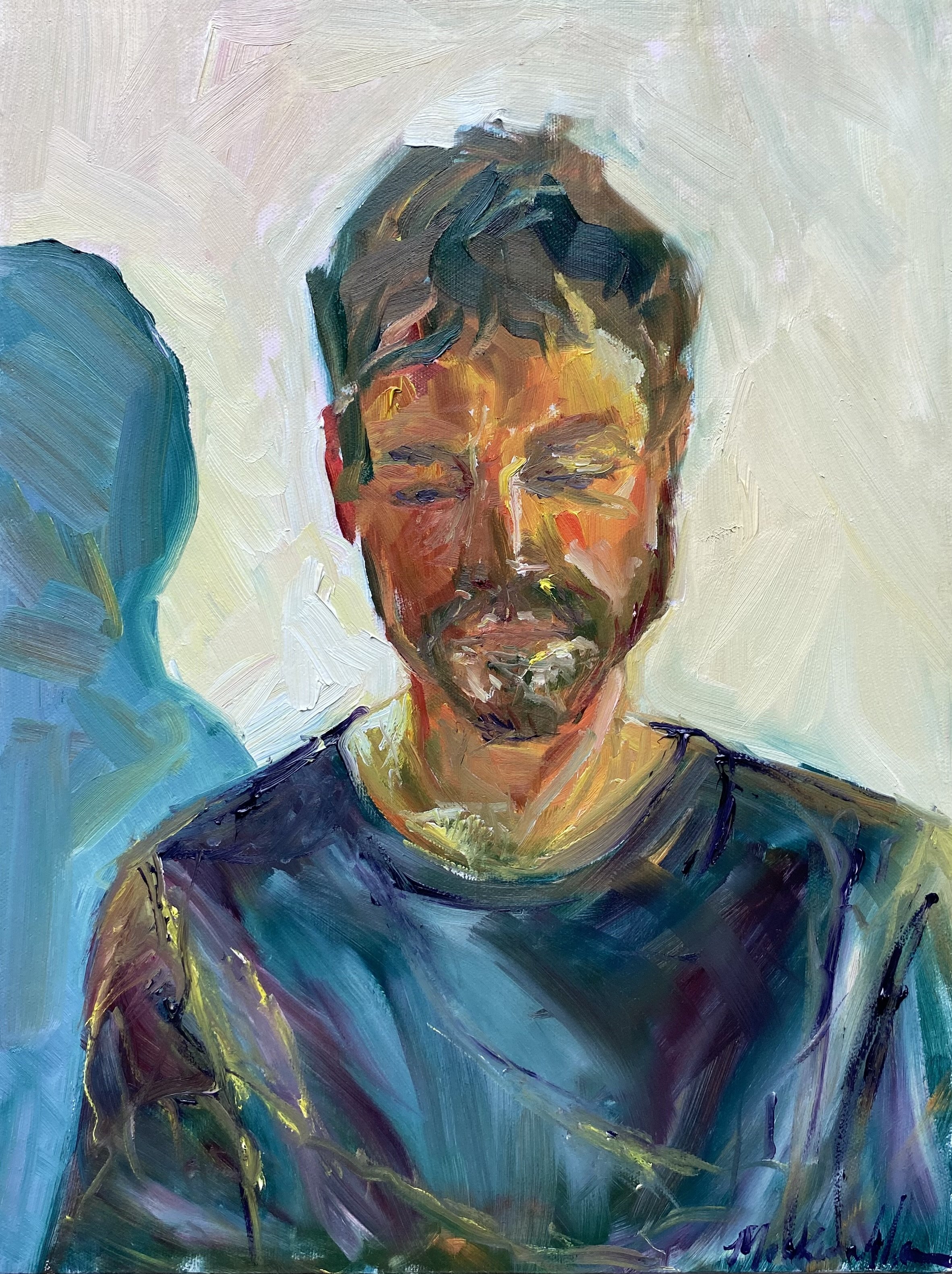 Alex. 12"x16" oil. 2023