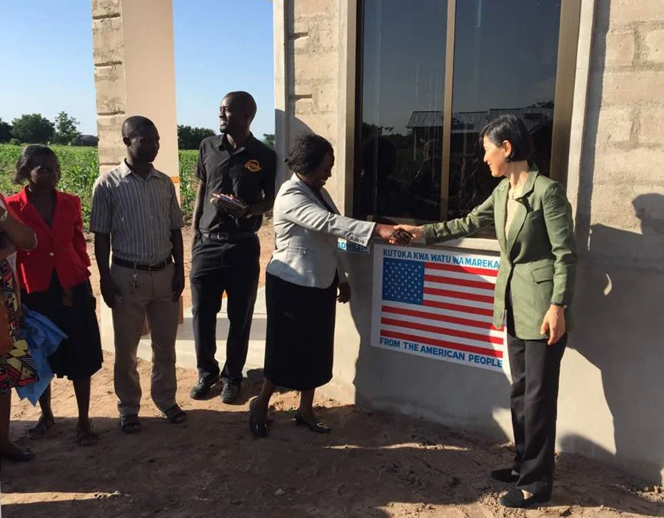 U.S. Charge d'Affaires visits Milembe School