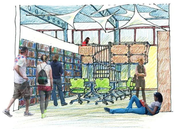 Patten Free Library Teen Area Under Construction