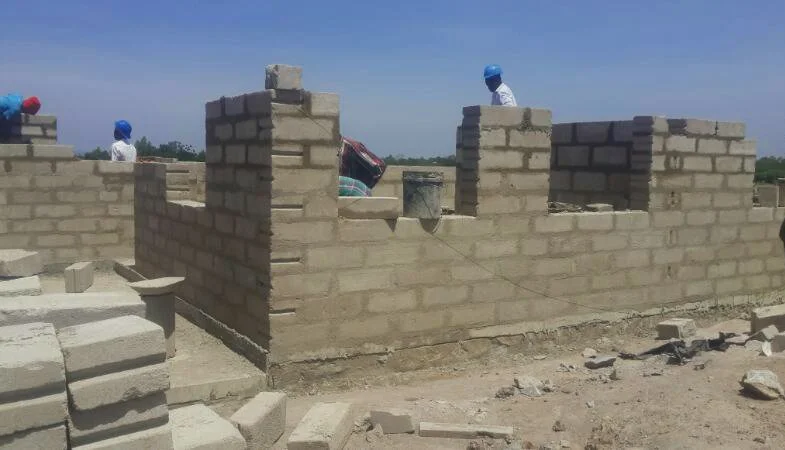 First Teacher House Rising at Milembe School
