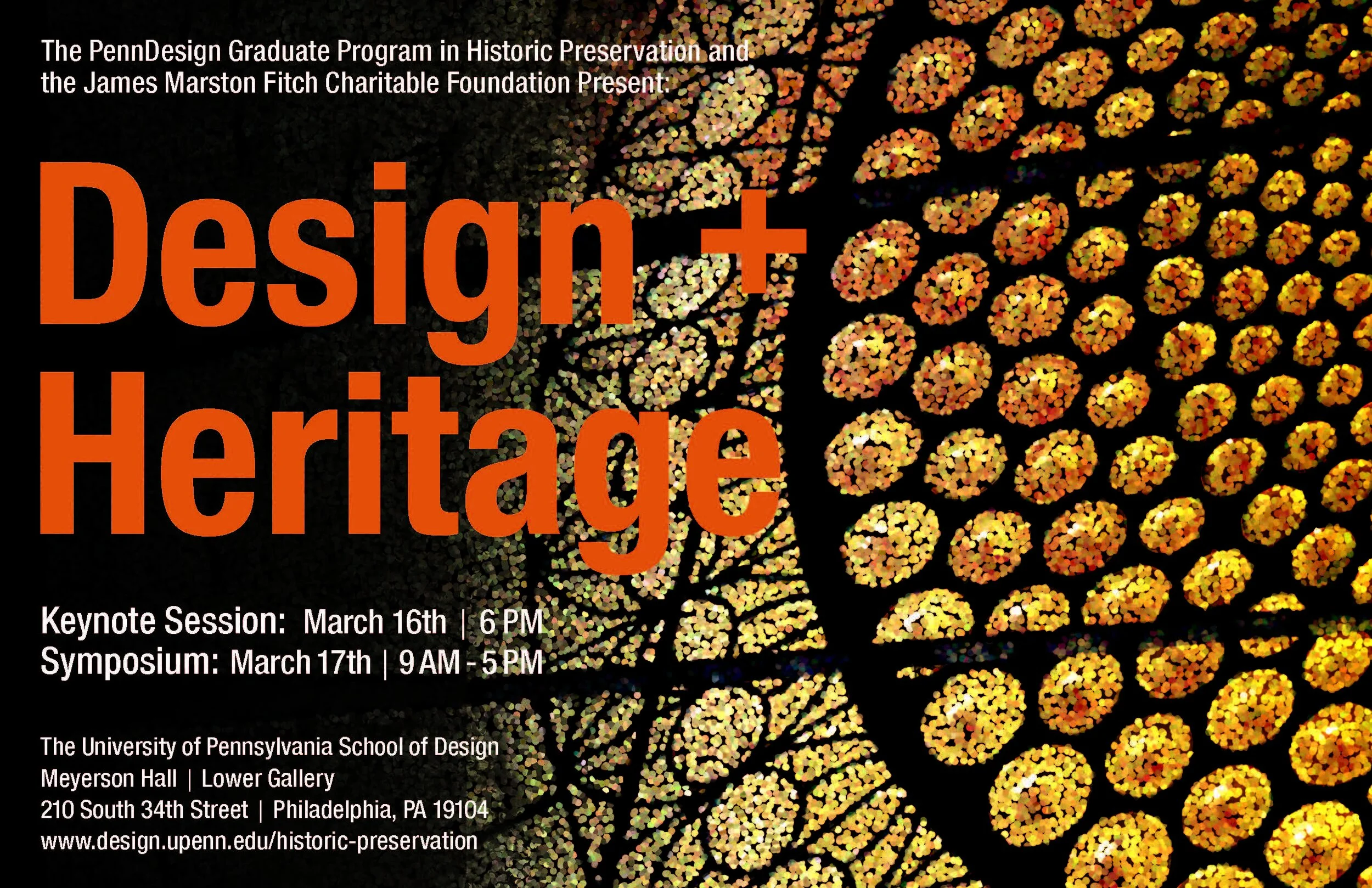 SAVE THE DATE—DESIGN +HERITAGE SYMPOSIUM