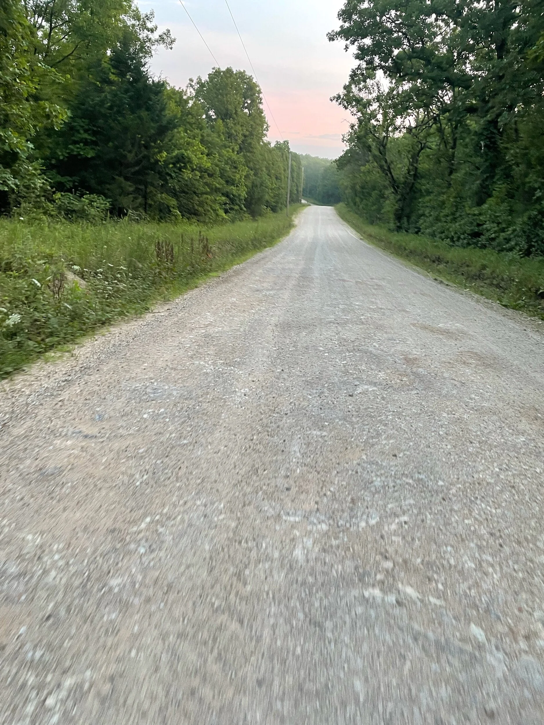 Long gravel roads were a treat today