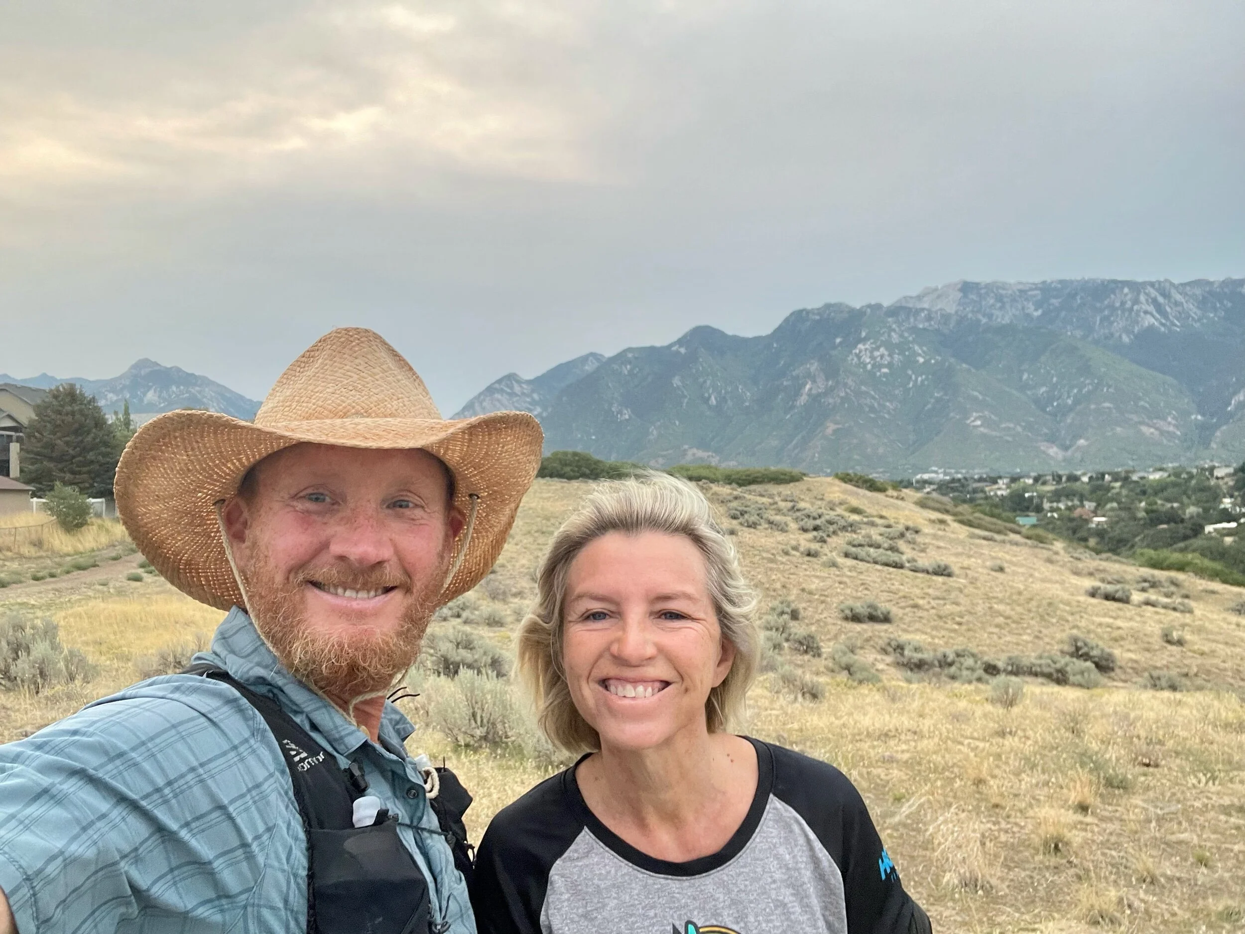 Caroline taking me off road early in the morning, I have a long way to go take it easy on me!