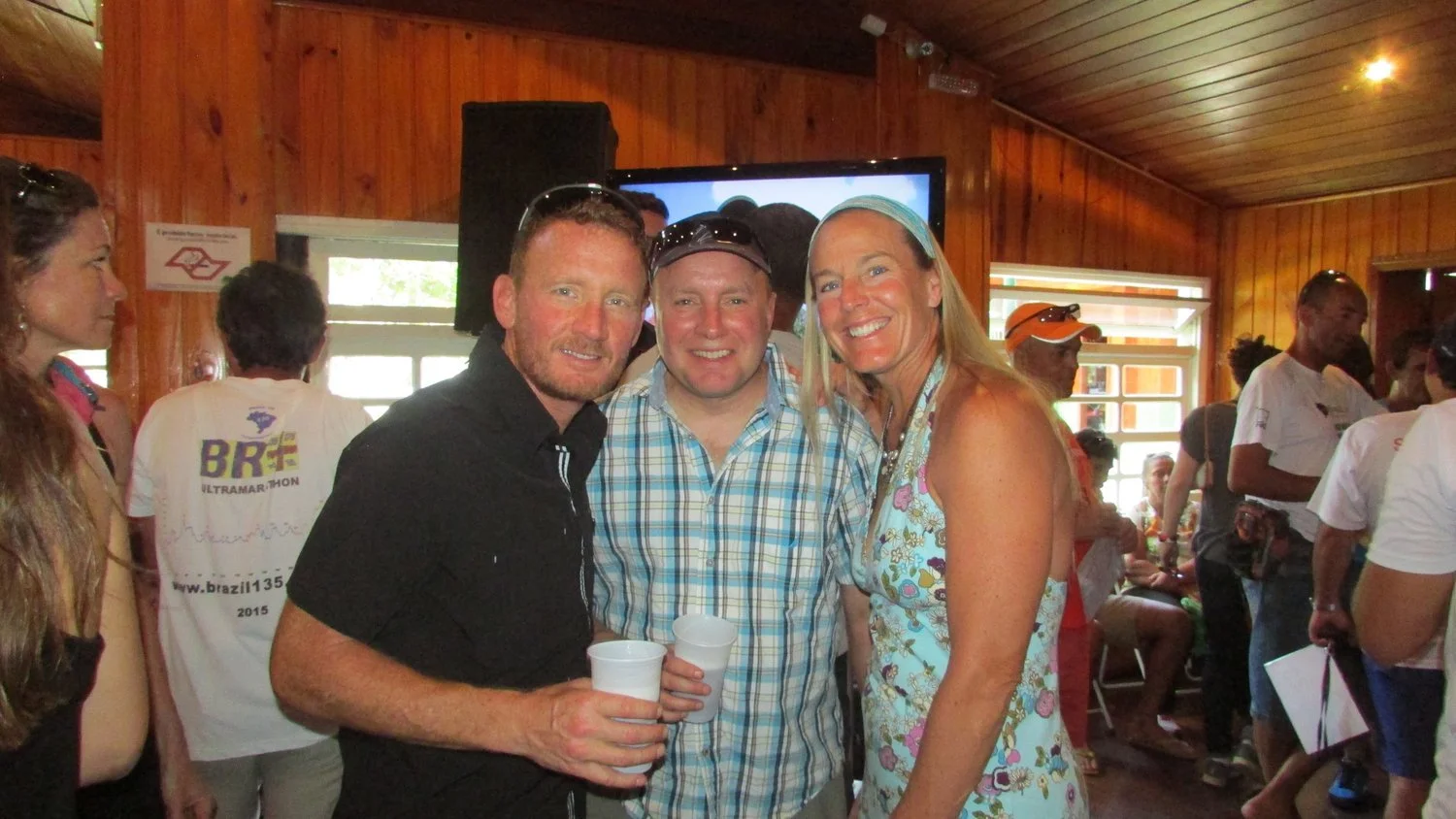 David Green, Jamey Masingill and Lisa Smith-Batchen at the Brazil 135 awards dinner in 2015.