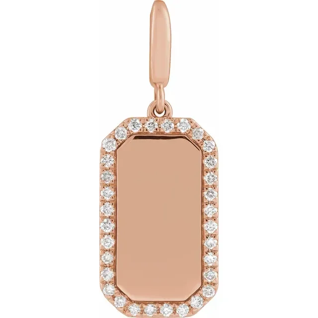 Engravable Dog Tag Charm_Rose.webp