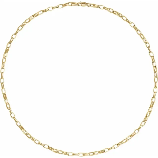 Puffed Oval Cable Chain_Yellow_1.webp