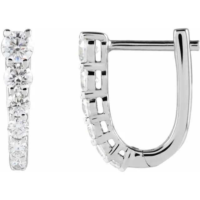 Graduated Diamond Huggies_White_1.webp