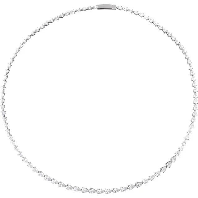 Pear Tennis Necklace_White.webp