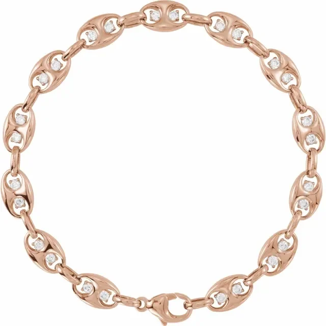 Mariner Link Diamond Bracelet_Rose.webp