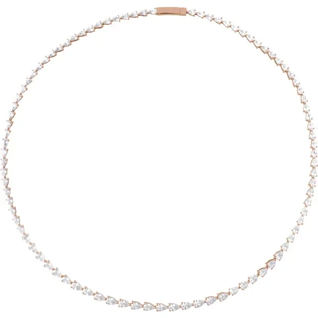 Pear Tennis Necklace_Rose.webp