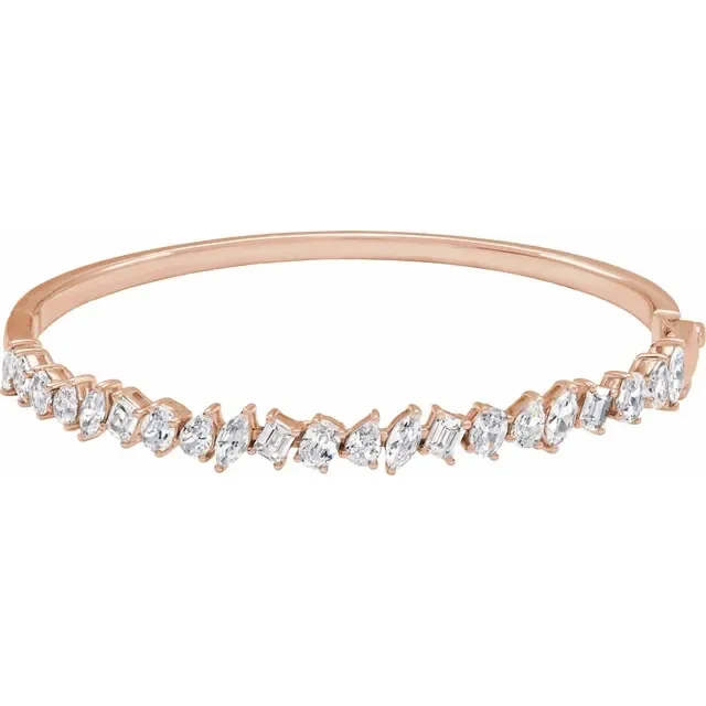 Mixed Shape Diamond Bangle_Rose.webp