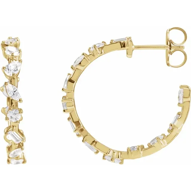 Mixed Shape Hoop Earrings_Yellow_1.webp