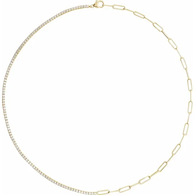 Paperclip Tennis Necklace_Yellow.webp