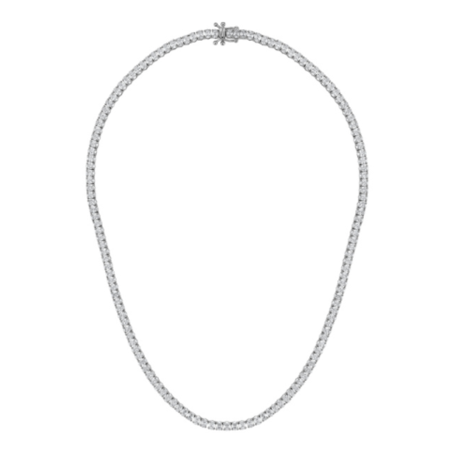 Oval Tennis Necklace