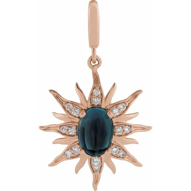 London Topaz Sun Charm_Rose.webp