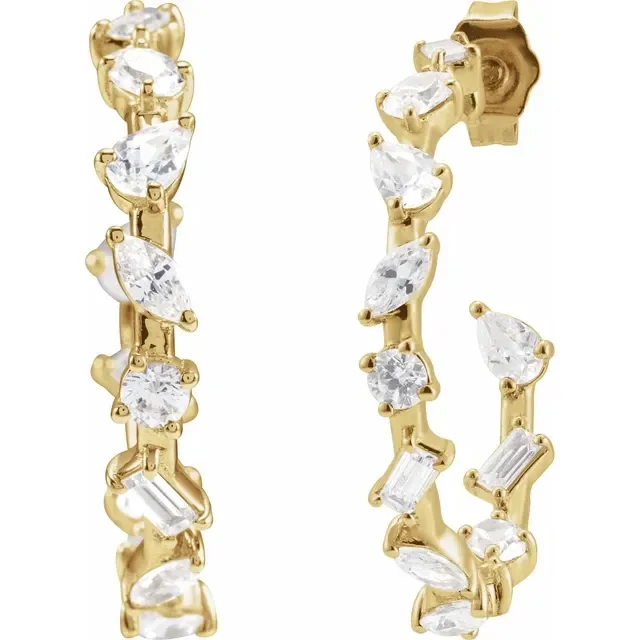 Mixed Shape Hoop Earrings_Yellow_2.webp