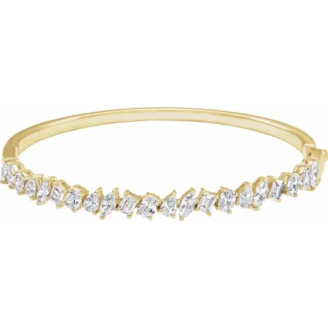 Mixed Shape Diamond Bangle_Yellow_1.webp