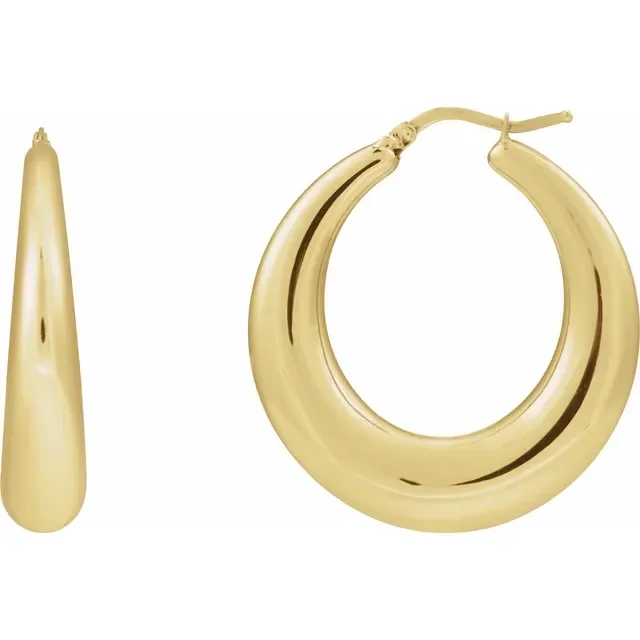 Puffed Hoop Earrings_Yellow_1.webp