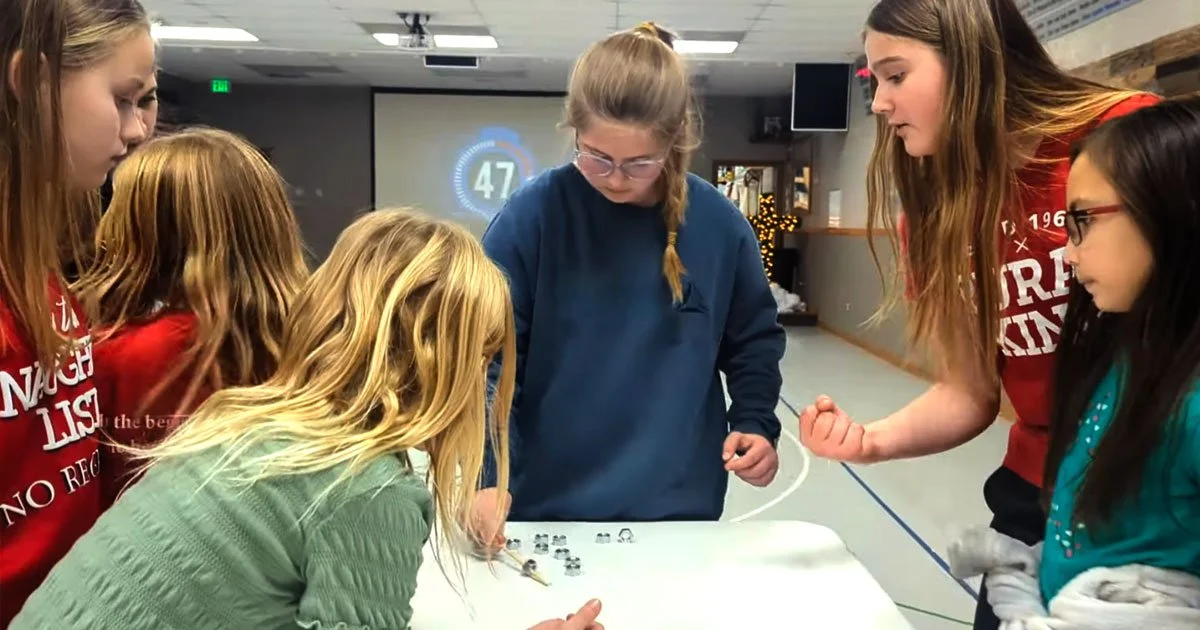 Group of students in after school program