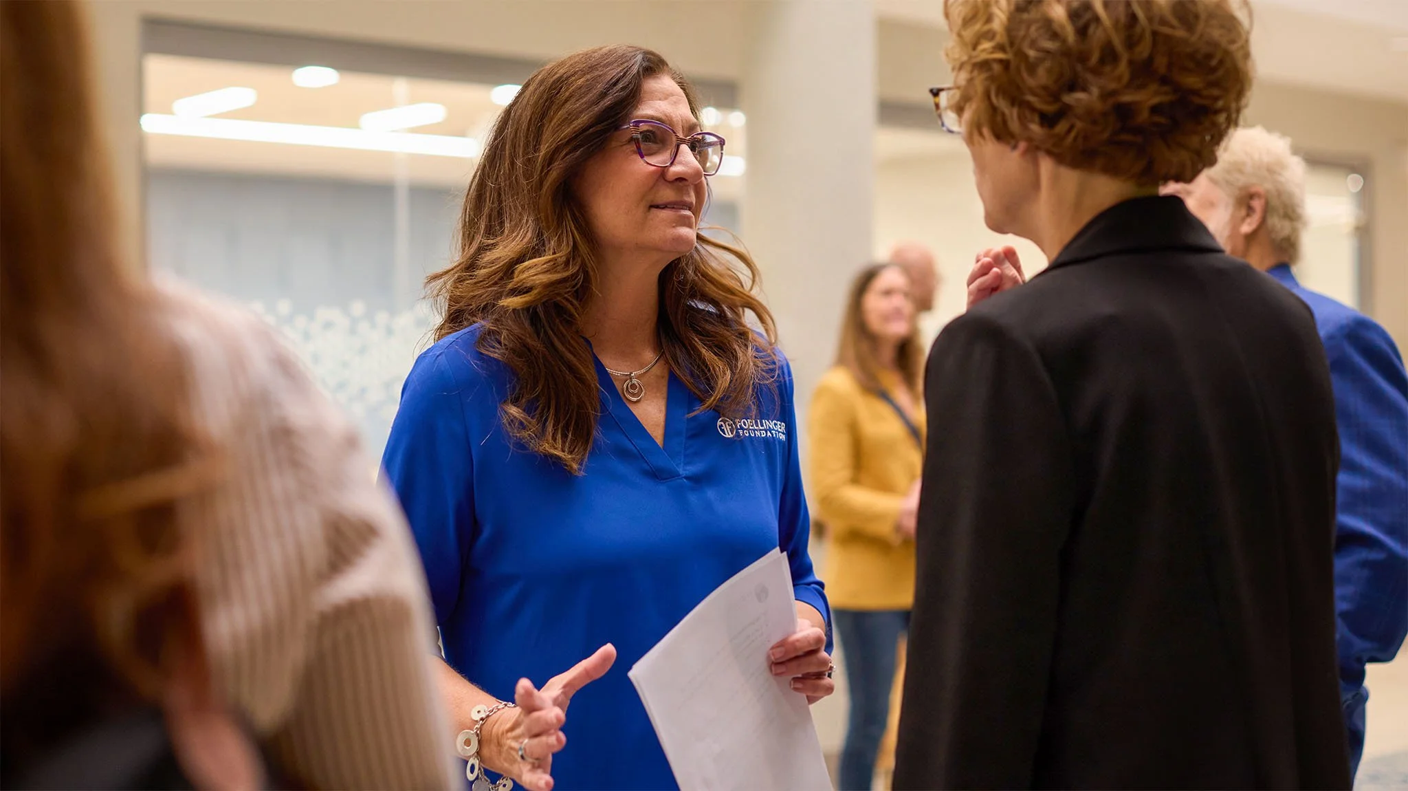 candid of Sarah Strimmenos, President and CEO, Foellinger Foundation