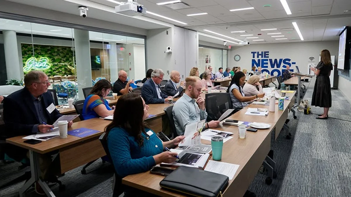 Board Leader Fund event showcasing an instructional lecture being taught