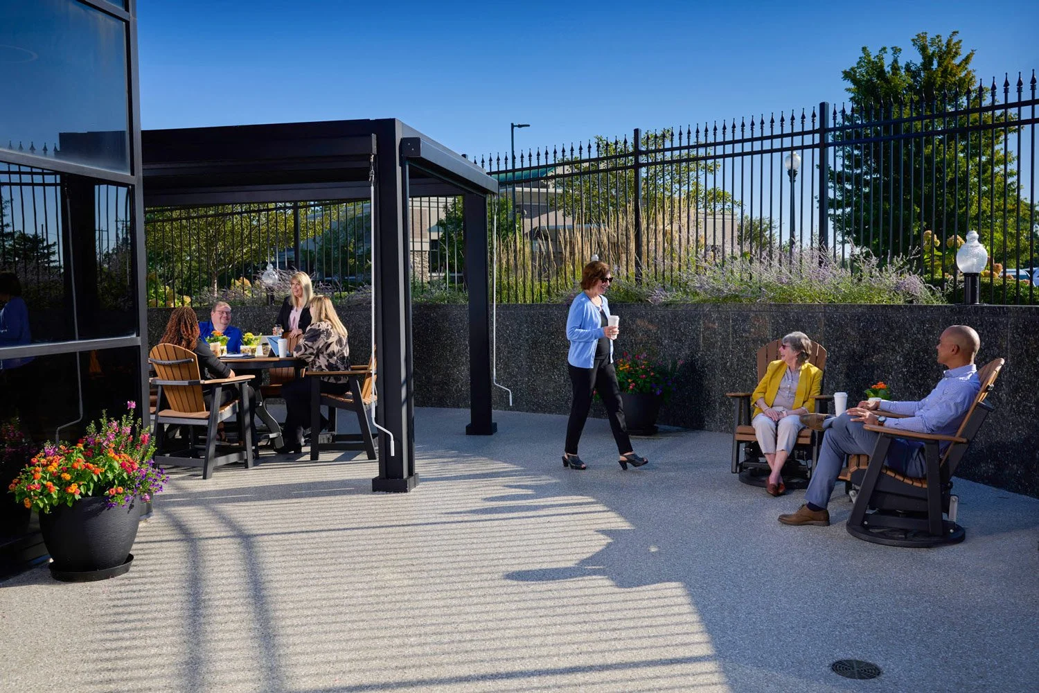 Veranda outdoor meeting space