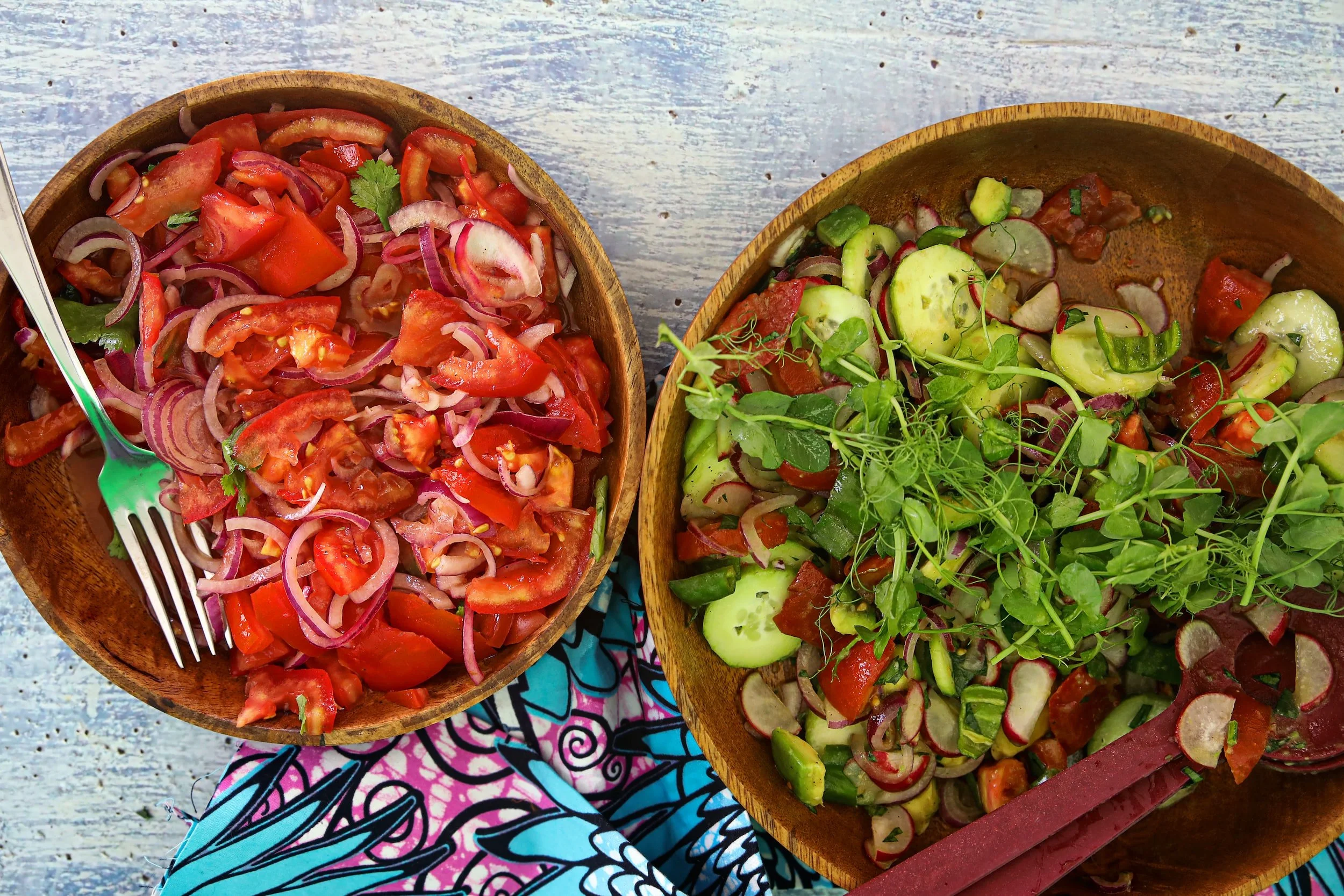 Vegetarian Meals on Safari: Ugali and Kachumbari