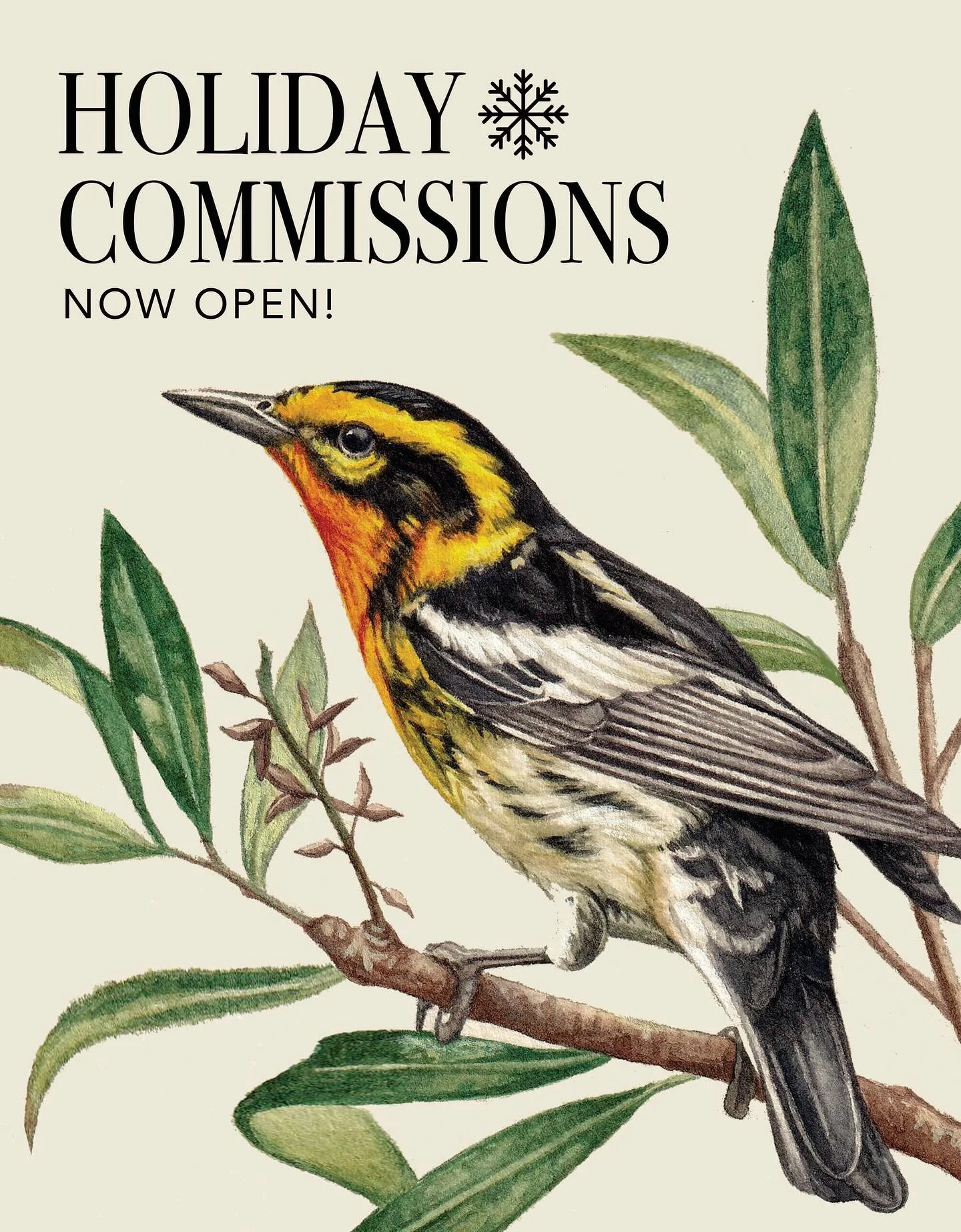 Every year, I like to take on a few custom pieces during the holiday season &mdash; perfect as gifts for loved ones or a little treat for yourself! ❄️
From pet portraits to animals (or plants!) you&rsquo;ve encountered on your adventures, or simply y