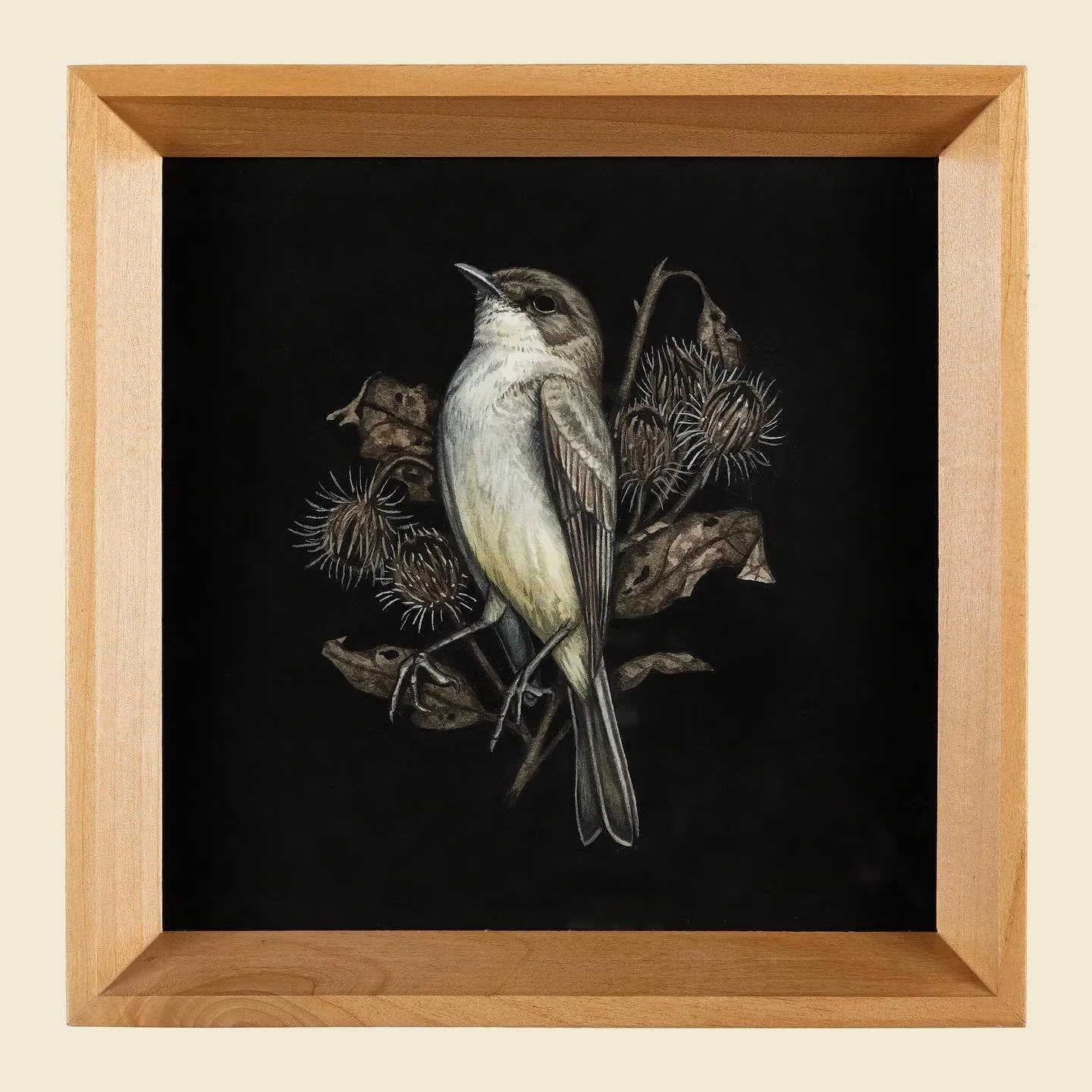 My newest series of paintings is on view at @archenemyarts this month! 

Pictured: &ldquo;Ghost Season&rdquo;

This series of work captures the pause that death brings, but also reflects how this pause is mirrored in the natural world as seasons shif