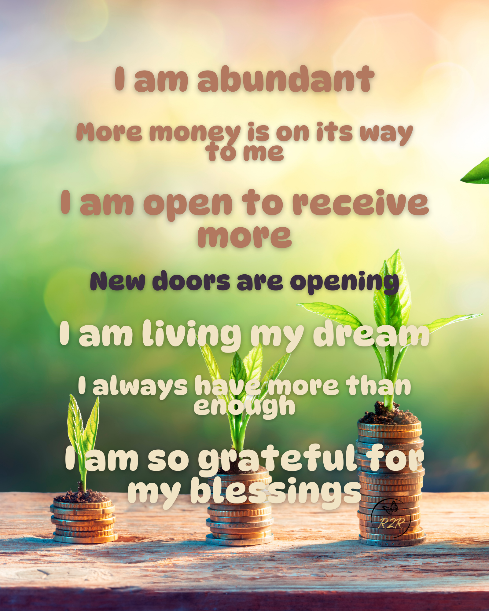 MONEY - Personalized Affirmation Poster