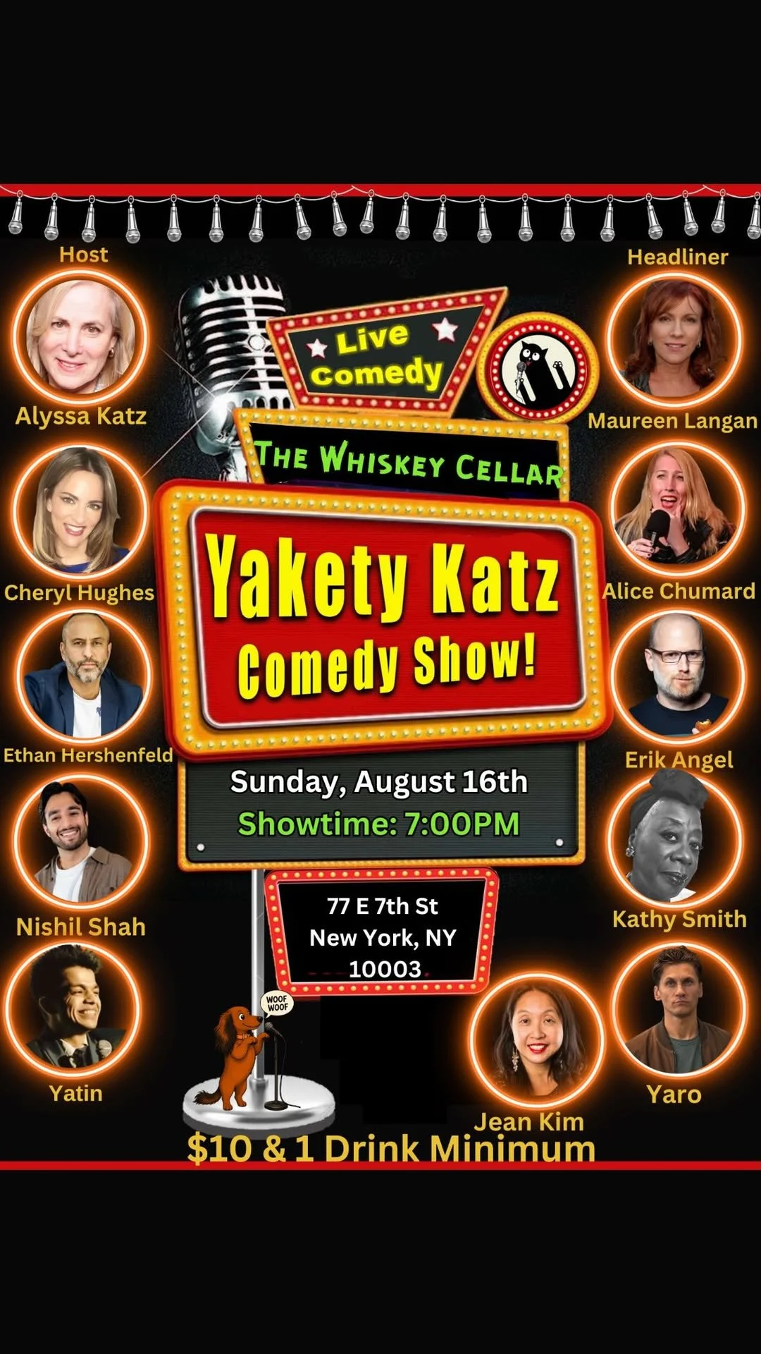  The Whiskey Cellar, NYC (Yakety Katz Show)