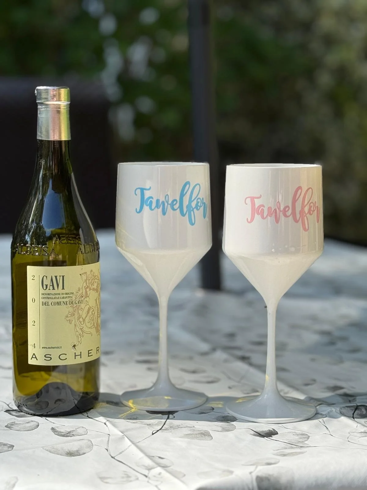Tawelfor wine glasses